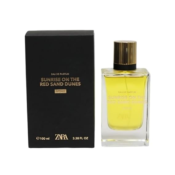 Zara Sunrise On The Red Sand Dunes Intense EDP Captivating Amber and Radiant Citrus Fragrance 100 ML (3.38 FL. OZ)