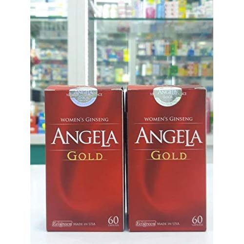 02 Boxs60 Capsules - Angela Gold Womens Ginseng - 100% Natutal - Ship from USA 5-10 Days