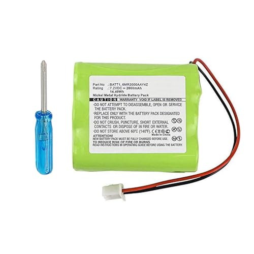 10-000013-001, 6MR160AAY4Z, GP220AAH6YMK, LIN-SSC00079 Battery Replacement Compatible with Linear PERS-4200 Personal Emergency Reporting System with Installation Tool.