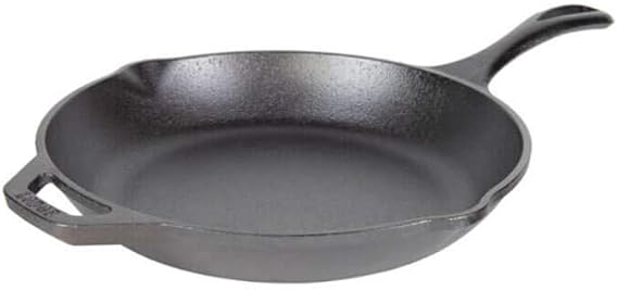 Lodge Chef Collection 10" Pre-Seasoned Cast Iron Skillet - Kitchen Essential for Frying & Searing