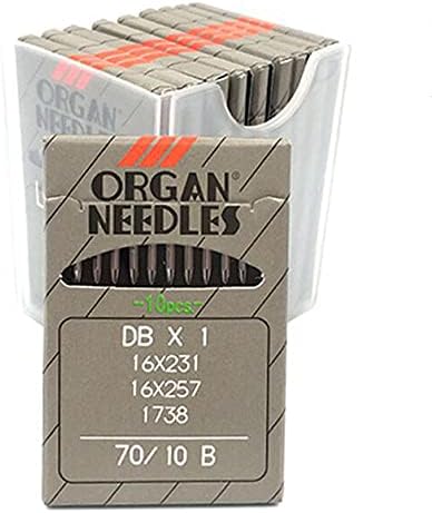Organ-DBX1 100PCS Japan Organ Industrial Sewing Machine Needles Ball Point Needles for JUKI Brand DDL-555,DDL-5530, DDL-5550 Brother B221, B484, B485 ((Singer 10 / Metric 70))