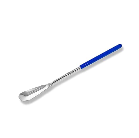 Stainless Steel Micro Lab Flat Spoon Spatula Sampler with Vinyl Handle 6 (15.24 cm)