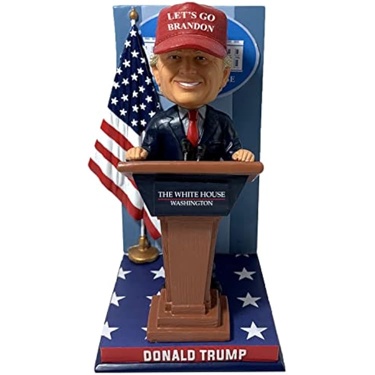 Bobbleheads Donald Trump White House Podium Lets Go Brandon