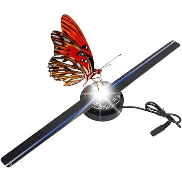 3D Hologram Fan, Hologram Customised Images,16.5-inch Holographic Fan Projector WiFi with Remote, Animated Holographic Display for Business Stores,1PC