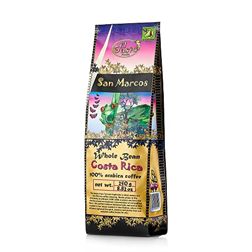 Costa Rican Coffee Dark Roast Whole Bean 1, San Marcos