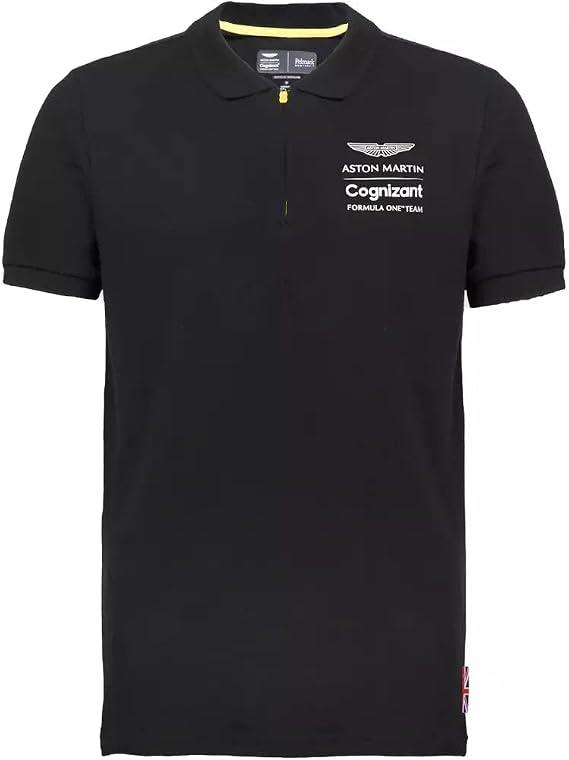 Aston Martin Cognizant F1 Lifestyle Polo Shirt Black
