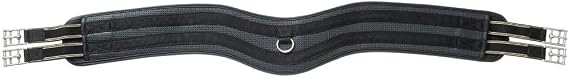 Equitare English Girth Synthetic Anatomic Shape Black 21-8100