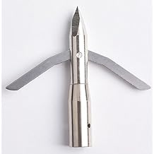GPP 6PK Bowfishing Arrow Point Broadheads Fixed Head