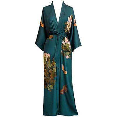 KIMONO Luxury Kimono Robe for Women | Long Floral Robe | Original Design | Removable Waist Tie Closure