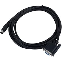 uxcell 8.2Ft Serial RS232 DB9 Female to Male 8 Pin Mini Din PLC Programming Cable for Proface GPW-CB02