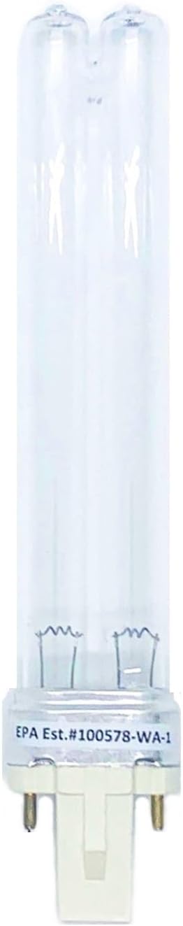 Anyray 1-Bulb PL-S9W/TUV - 9W UV Plug-in - Compact Germicidal Lamp - G23 Base