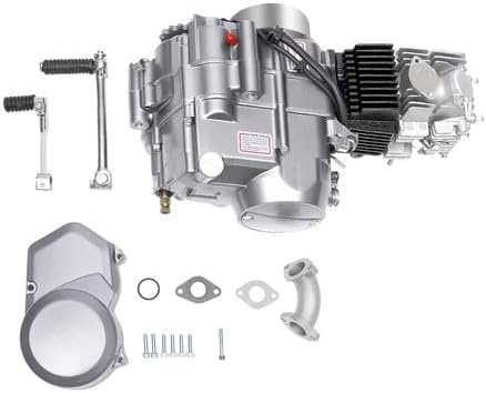 140cc Engine Motor Kit, 4-Stroke Racing Engine, Dirt Pit Bike Engine Motor, 4 Speed Horizontal Single Cylinder Motor Engine CDI Kick Starter Manual Clutch for CRF50 CRF70 XR50 XR70 Z50 Z50R