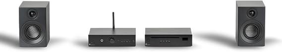 Pro-Ject CD Set E, Analogue HiFi Stereo System, All-In-One Hi-Fi Set including CD Box E, Stereo Box E Integrated Amplifier, and Speaker Box 3E Carbon