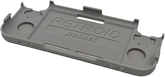 Retroid Grip for Retroid Pocket 3 Plus, Reversible Grip Protective Case, Shell Case for Retro Game Handheld Console Accessories (Black)