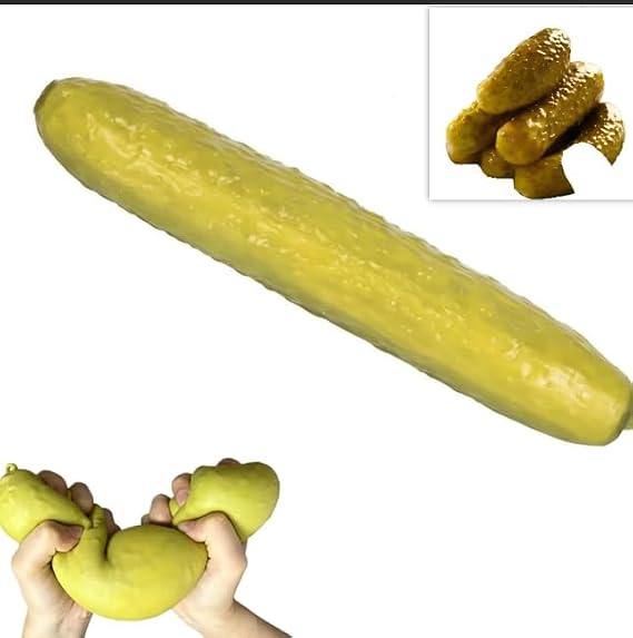 yJumbo Pickle Squishy Toy,Pickle Squish,ealistic Pickle Stress Ball