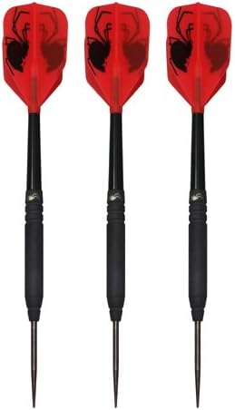 Widow Movable Point Tungsten Steel Tip Darts Smooth Barrel 25 Gram Black