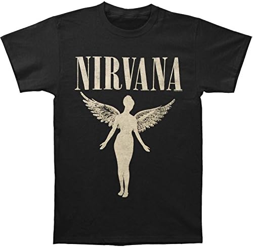 Nirvana Mens in Utero Tour Mens Soft T Slim Fit T-Shirt Black
