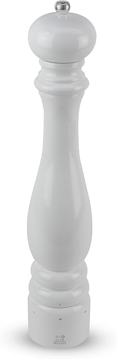 Peugeot Paris Pepper Mill, u'Select, 16 in, White Lacquer, PEFC Beech Wood
