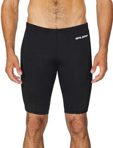 baleaf Mens Swimsuit Swim Jammers Athletic Training Swimwear Durable Team Lap Swimming Racing Competition