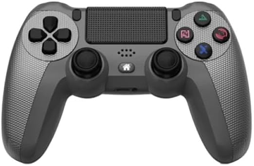 XO-GP6 Bluetooth ve Kablolu Oyun Kolu | PS4, PC, iOS, Android ve PS3 Uyumlu Çift Titreşimli Kablosuz Gamepad, 6 Eksen Jiroskop, Touchpad ve Kulaklık Jaklı RGB Oyuncu Kolu