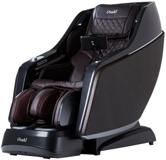 Osaki JP-Nexus 4D SL-Track Massage Chair with Intelligent Voice Control, Kneading Foot Massage, Hand Reflexology, Brown