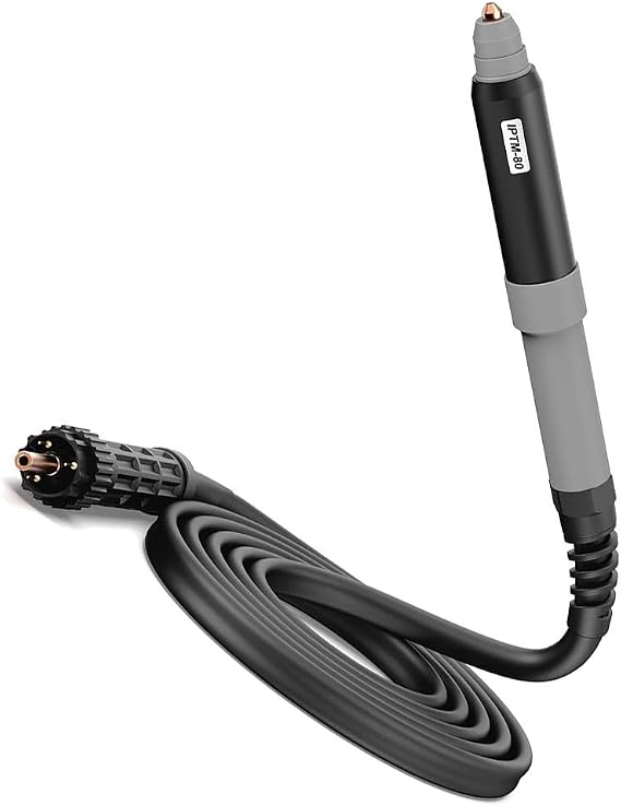 Plasma Cutter Straight Torch Head, TM-80 IPTM-80 Plasma Cutter Straight Torch Head with 20 ft Cable, 80A Industrial CNC Cutting Torch for LOTOS LTP7500