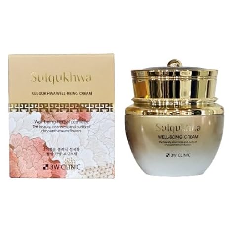 3W Clinic Sulgukhwa Well-being Facial Cream, 60g, Korean Beauty MoisturizerKorea-Beauty/Korea Made