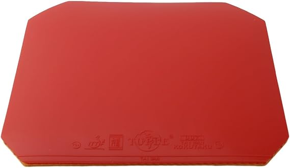 Table Tennis Rubber with Hard Sponge for Fast Attack Style 39 Hardness Reverse Sheet 2.0-2.2 mm Thickness for Ping Pong Paddle(Red)