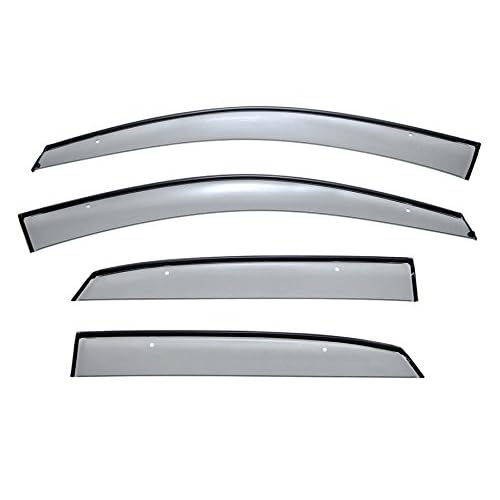 WellVisors Window Visors Wind Deflectors Compatible with Lexus 2004-2009 RX330 RX350 RX400h with Black Trim Rain Guards 3-847LX006