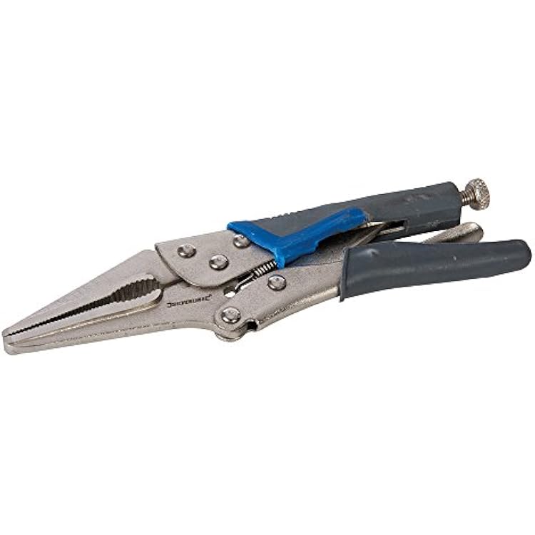 Silverline Self Locking Soft-Grip Long Nose Pliers 165mm 633582