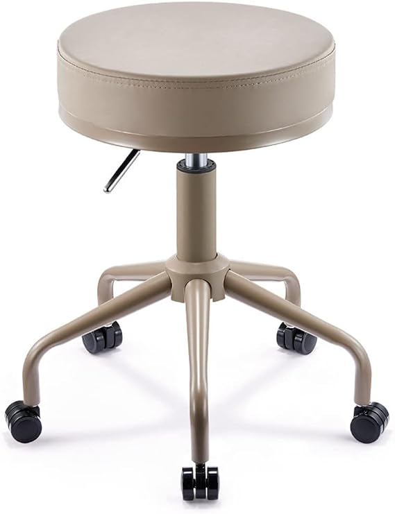 Stool, Chair, Roller Stool, Swivel Stool, Beauty Stool, Adjustable Swivel Stool on Wheels, Robust Hydraulic Stool with SGS Certified Hydraulic Bar for Salon, Massage, Ba (K) The New
