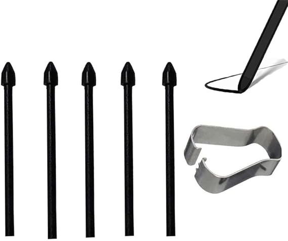 Samsung ile Uyumlu Galaxy S Pen Uçları Değiştirme Seti, Sökme Aracı İçerir, S24 Ultra, S23 Ultra ve Tab S9/S8 Stylus'a Uyumlu, Beyaz (Siyah)