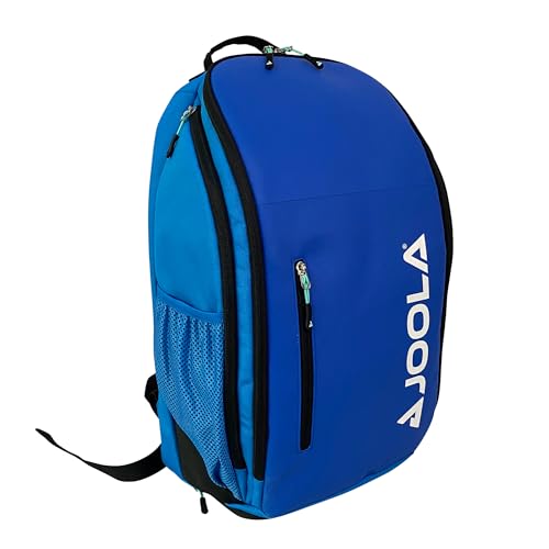 JOOLA Vision II Pickleball Bag - Blue Backpack Holds 8 Pickleball Paddles Plus Side Pockets For Pickleball Balls - Separate Ventilated Compartment for Shoes, Interior & Exterior Accessory Pockets