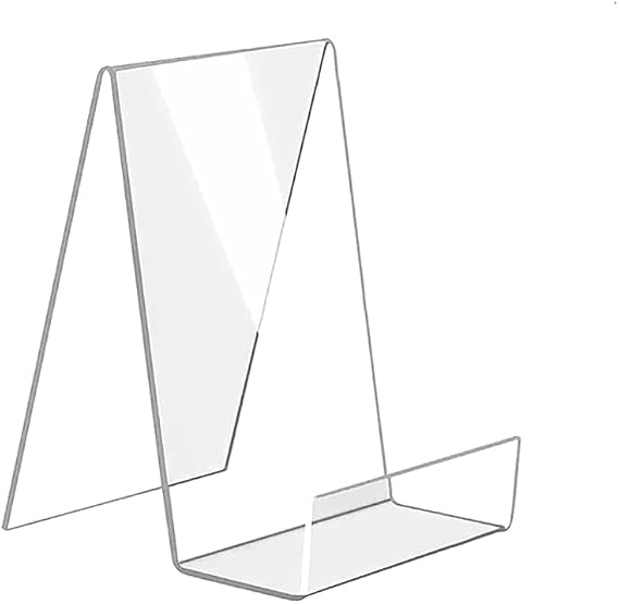 1PCS Book Easel Standing Acrylic Book Display Stand Book Rack Holder Stand Organizer Shelf Clear Book Holder for Display Multi Purpose