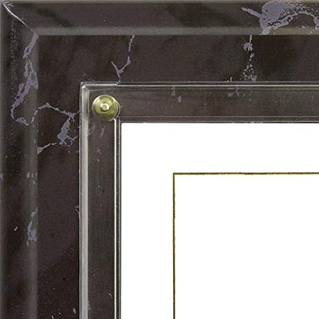 Walnut Grove Slide-in Certificate Plaque and Document Holder (Black Marble)