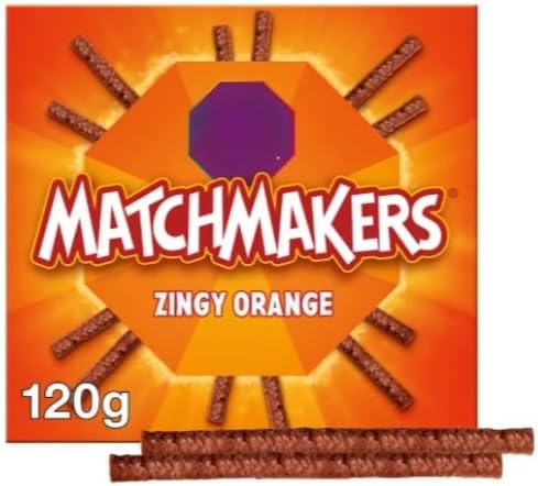 Matchmakers Zingy Orange Chocolate Box 120g (Pack Of 4) "Serving up some sweet happiness" Special For Easter Christmas,Birthday,NewYear