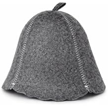 ASKOLD Sauna Hat for Women and Men Grey Felt Banya Hat for Men Sauna Cap for Women and Men to Protect Hair (1)