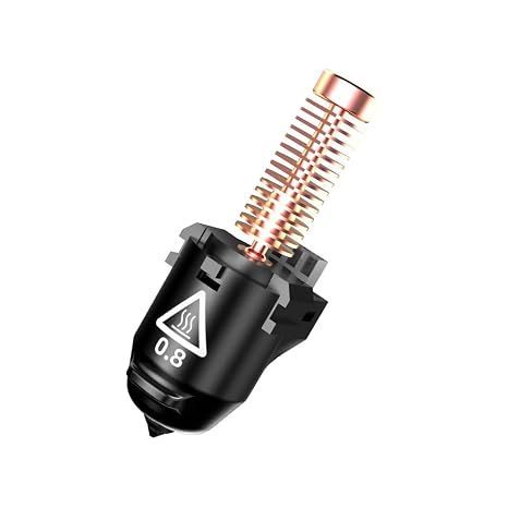 FLASHFORGE Adventurer 5M Series 3D Printer Nozzle Assembly, 3S Quick Removable Nozzle, High Temperature Up to 280°C & High Flow 32mm³/sec Nozzle for Adventurer 5M/5M Pro 3D Printer 0.8mm