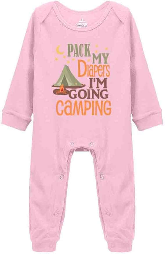 Pack Diaper Going Camping Baby Jumpsuit Infant One-Piece Footie Bodysuit