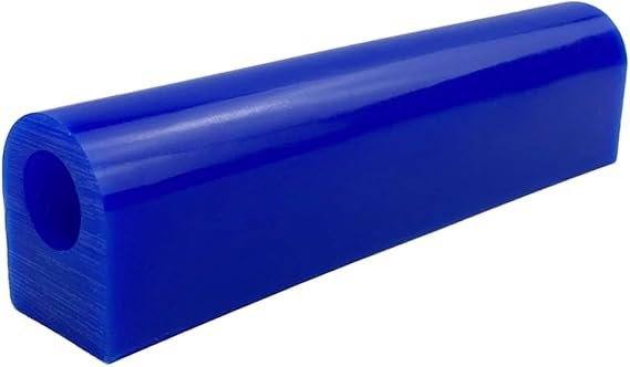 NIUPIKA Carving Wax Tube Wax Ring Tube for Making Rings Mold Hard Wax Blank Large Flat Side Tube Blue Color (T-250)
