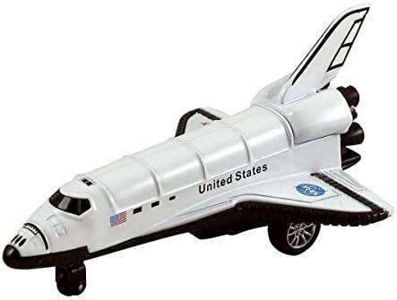 KiNFUN NASA Space Shuttle, 5 inch, Die Cast Metal Pullback Action Toy Model