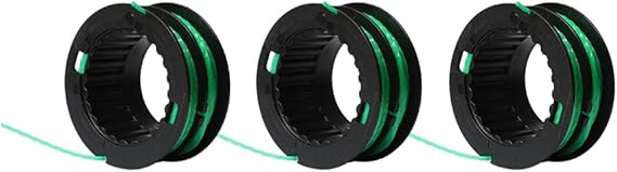 Litheli 0.08 String Trimmer Spool, Dual Line, Replacement Line for Litheli Brushless String Trimmer, 3 Pack
