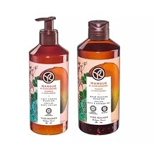 Yves Rocher Mango Coriander Gel, Body Lotion Gift Kit Bath & Body Routine Set 13.5 fl.oz.