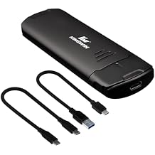 Kingwin M.2 NVMe SSD Enclosure USB-C 3.2 Gen 2, 10Gbps Type-C to NVMe External Adapter, Tool-Free Aluminum Case for M-Key/B+M Key PCIe M.2 2280/2260/2242/2230, Portable SSD Converter