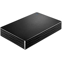 I-O Data HDPH-UT2DKR USB 3.1 Gen 1/2.0 Compatible Portable Hard Drive, Black, 2TB, Japanese Manufacturer