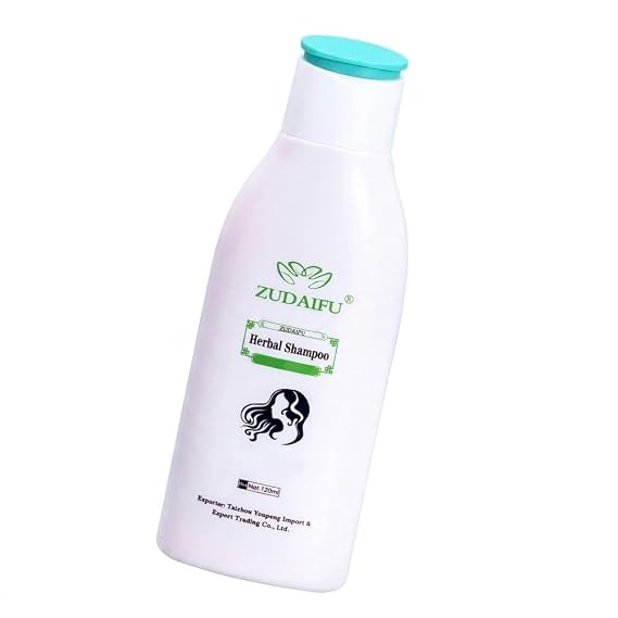 ZUDAIFU Herbal Anti-Dandruff Shampoo for Sensitive Scalp, Dry Flaky Scalp Relief, Natural Botanical Extract, Gentle Deep Cleansing & Hair Repair, 120ml