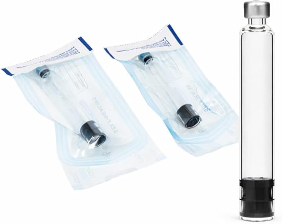 5 Pack - 3ml Cartridge Pen Vial for Peptide Pen Sterile & Empty Individually Packaged - V1-3 Pens
