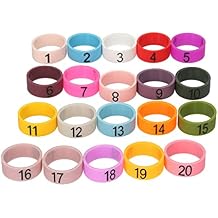 Brrnoo Microphone Id Rings, Mic Loop Silicone Soft Ring 20 Pcs