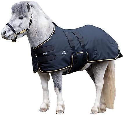 Ozark Mini 1200D Turnout 80g Blanket M Black/Tan
