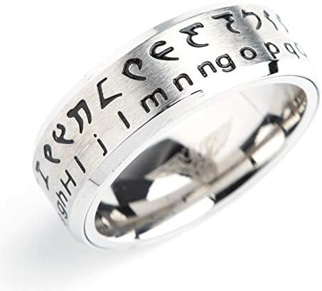 Klingon Translator Ring Silver Size 12